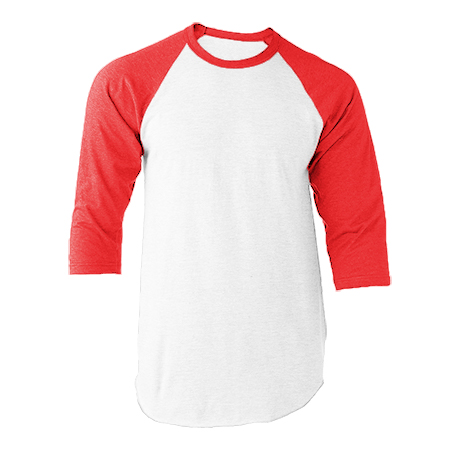White / Red ¾ Sleeve Jerseys